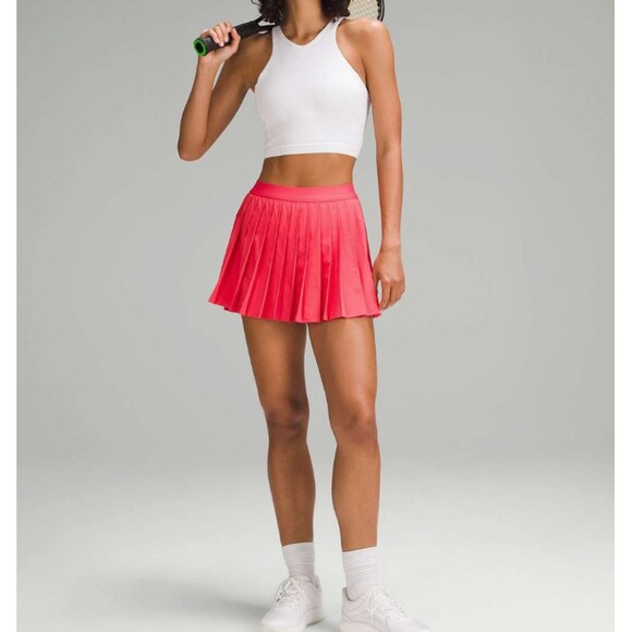 Lululemon Pants - Lululemon High-Rise Pleated Tennis Skirt Glaze Pink Size 2